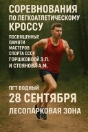 СОРЕВНОВАНИЯ ПО ЛЕГКОАТЛЕТИЧЕСКОМУ КРОССУ (ПГТ ВОДНЫЙ) СОРЕВНОВАНИЯ ПО ЛЕГКОАТЛЕТИЧЕСКОМУ КРОССУ (ПГТ ВОДНЫЙ)